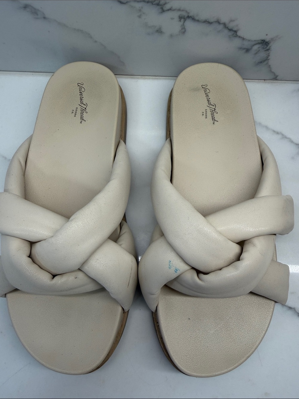 Universal Thread Cream Braided Slide Sandals - Picture 2 of 7